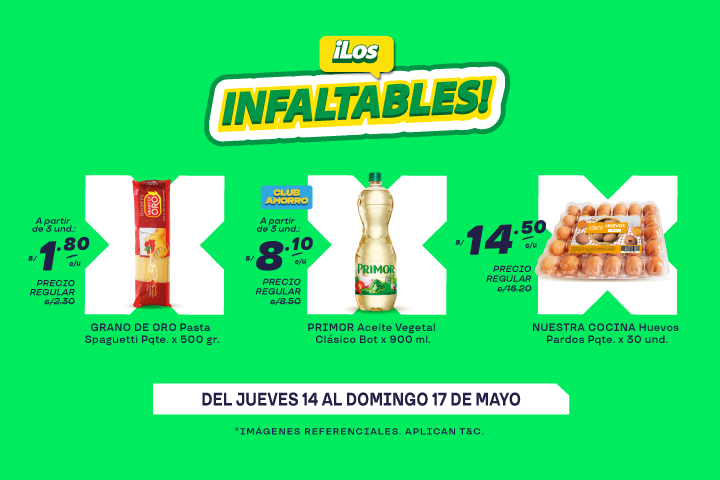 ¡LOS INFALTABLES DE MAYORSA! DEL 14 AL 17 DE MAYO